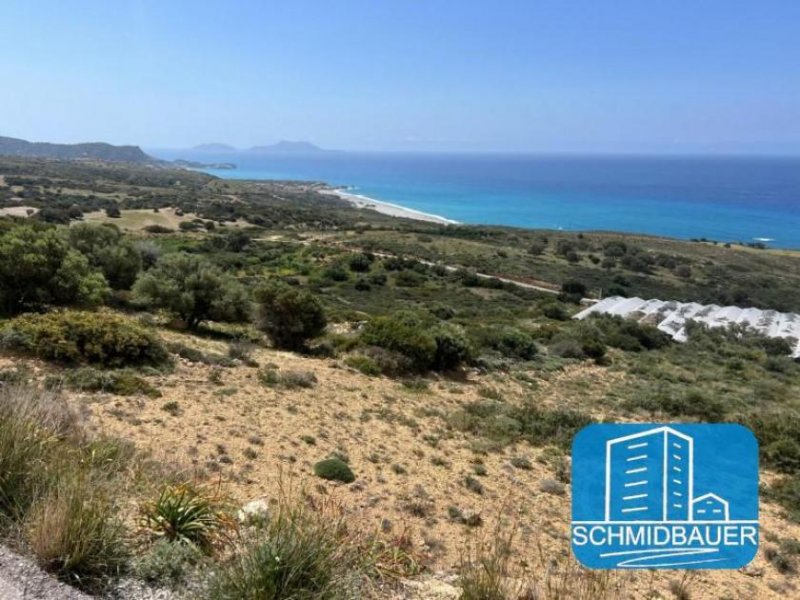 Ag. Paraskevi bei Triopetra Kreta, Ag. Paraskevi bei Triopetra - Baugrundstück mit Baugenehmigung für ein 140 m² Haus mit herrlichem Meerblick kaufen